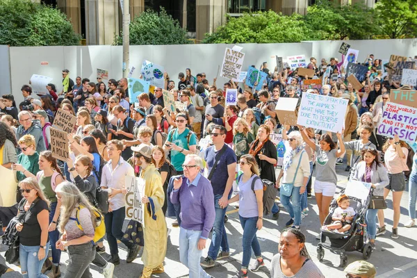 Toronto Ontario Kanada Září 2019 Pátek Pro Budoucnost Protest Proti — Stock fotografie