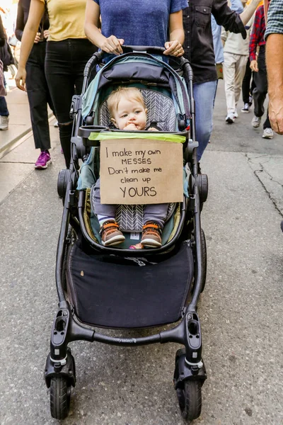 Toronto Ontario Canada September 2019 Fridays Future Протест Зміни Клімату — стокове фото