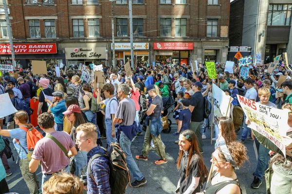 Toronto Ontario Canada September 2019 Fridays Future Climate Change Protest — Stock Photo, Image