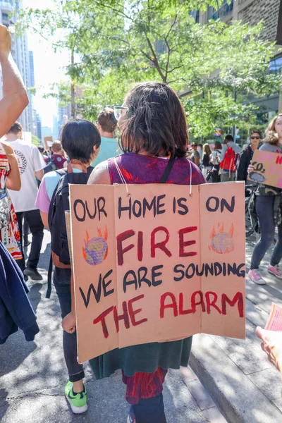 Toronto Ontario Canada September 2019 Vrijdag Voor Toekomst Protest Tegen — Stockfoto