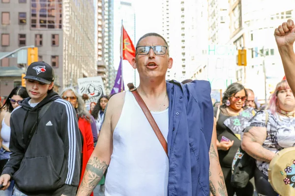 Toronto Ontatio Canada September 2019 Fridays Future Climate Change Protest — 스톡 사진