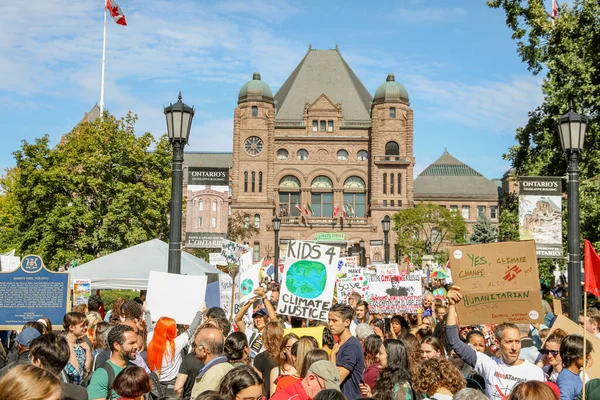 Torononto Ontario Canada Eylül 2019 Gelecek Çin Cuma Iklim Değişikliği — Stok fotoğraf