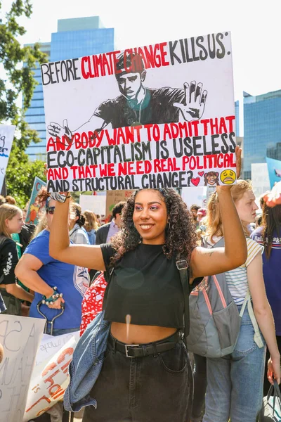 Toronto Ontatio Canada September 2019 Fridays Future Climate Change Protest — 스톡 사진