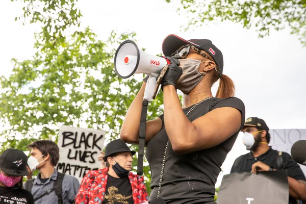 Toronto Ontario Canada Juni 2020 Racismemars Solidariteit Met Black Lives — Stockfoto