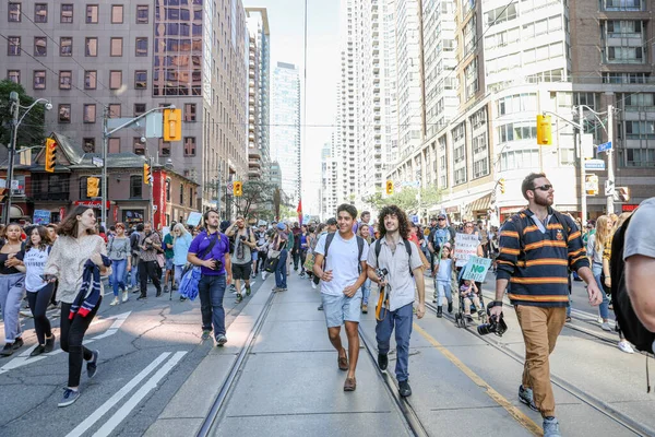 Toronto Ontatio Canada September 2019 Fridays Future Climate Change Protest — 스톡 사진