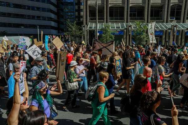 Toronto Ontario Canada Setembro 2019 Sextas Feiras Para Futuro Protesto — Fotografia de Stock