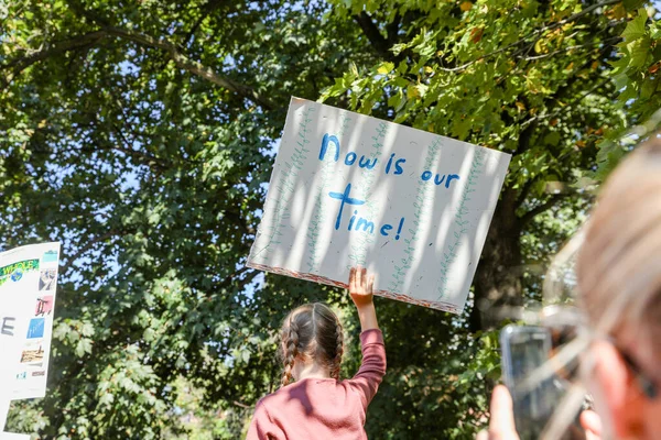 Toronto Ontario Kanada Wrzesień 2019 Piątki Dla Przyszłości Protest Sprawie — Zdjęcie stockowe