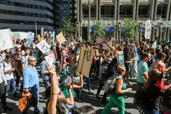 Toronto Ontario Canada Setembro 2019 Sextas Feiras Para Futuro Protesto — Fotografia de Stock