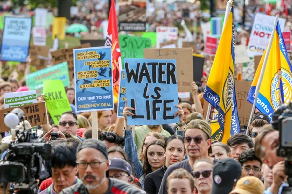 Toronto Ontario Kanada Září 2019 Pátek Pro Budoucnost Protest Proti — Stock fotografie