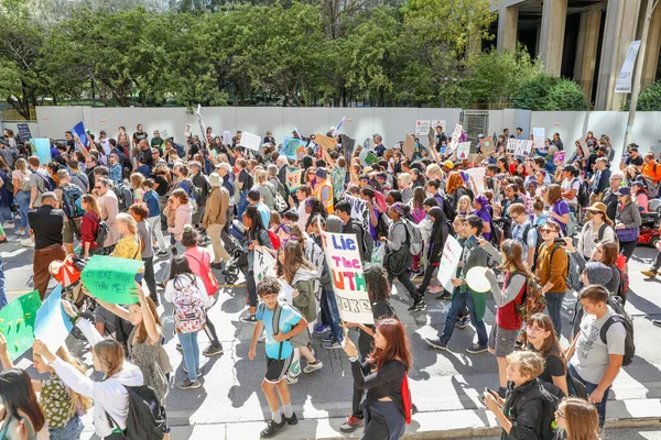 Toronto Ontario Kanada Wrzesień 2019 Piątki Dla Przyszłości Protest Sprawie — Zdjęcie stockowe