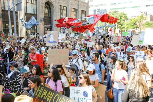 Toronto Ontario Canada Setembro 2019 Sextas Feiras Para Futuro Protesto — Fotografia de Stock