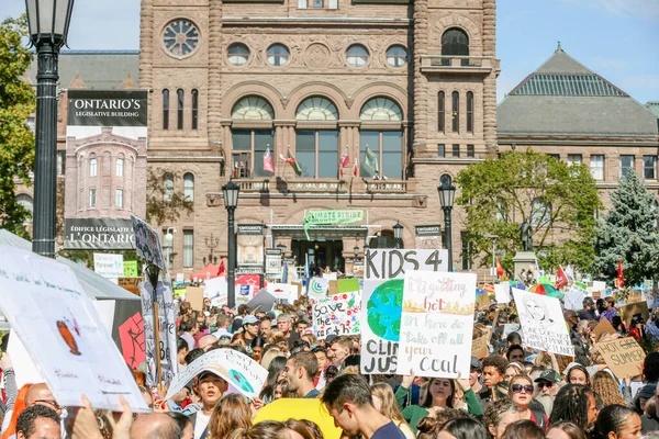 Torononto Ontario Canada Eylül 2019 Gelecek Çin Cuma Iklim Değişikliği — Stok fotoğraf