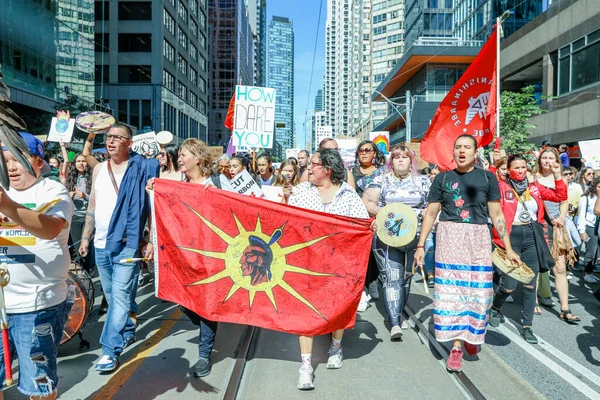 Toronto Ontatio Canada September 2019 Fridays Future Climate Change Protest — 스톡 사진