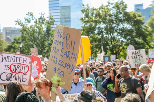 Toronto Ontario Kanada Wrzesień 2019 Piątki Dla Przyszłości Protest Sprawie — Zdjęcie stockowe