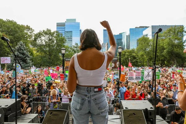 Toronto Ontatio Canada September 2019 Fridays Future Climate Change Protest — 스톡 사진