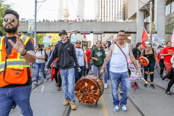 Toronto Ontario Canada Σεπτεμβρίου 2019 Διαμαρτυρίες Για Την Κλιματική Αλλαγή — Φωτογραφία Αρχείου