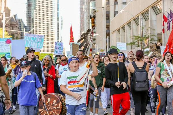 Toronto Ontatio Canada September 2019 Fridays Future Climate Change Protest — 스톡 사진