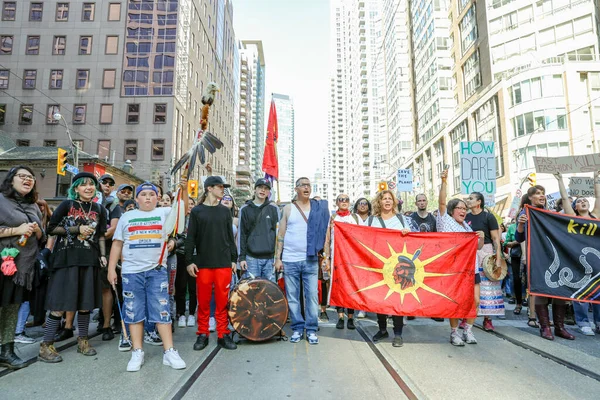 Toronto Ontario Canada September 2019 Fridays Future Climate Change Protest — Stock Photo, Image