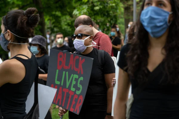 Toronto Ontario Canada June 2020 Racism March Convening Black Lives — 스톡 사진