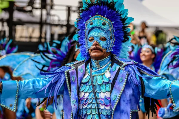 Toronto Ontario Kanada Sierpnia 2019 Uczestnicy Toronto Caribbean Carnival Grand — Zdjęcie stockowe