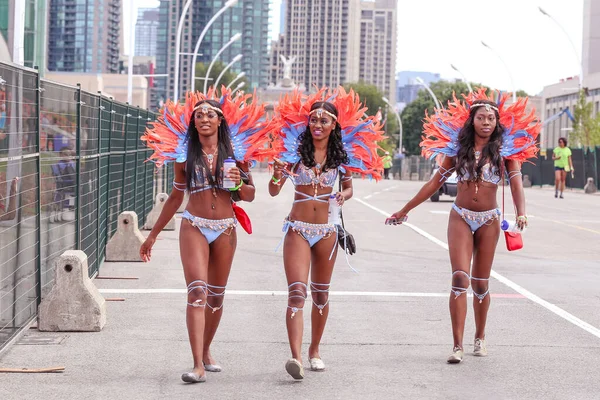 2019年8月3日 多伦多加勒比狂欢节 Toronto Caribbean Carnival Grand Parade 北美最大的街头节庆之一 — 图库照片
