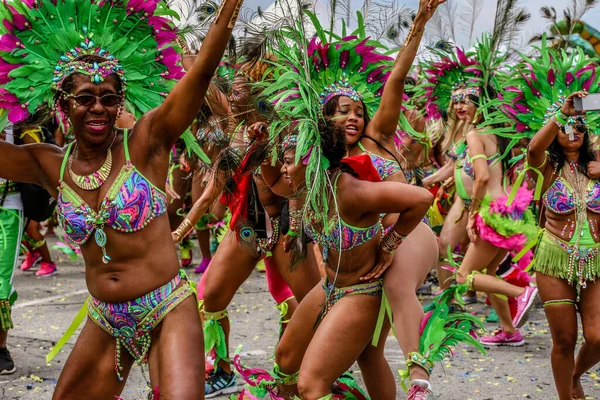 Toronto Ontario Canada Agosto 2019 Partecipanti Toronto Caribbean Carnival Grand — Foto Stock