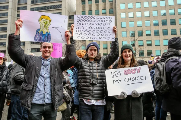 Toronto Ontario Canada Ιανουαριου 2018 Women March Defining Our Future — Φωτογραφία Αρχείου