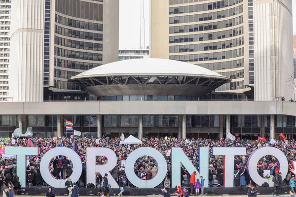 Toronto Ontario Canada January 2018 Women March Defining Our Future — Stock Photo, Image