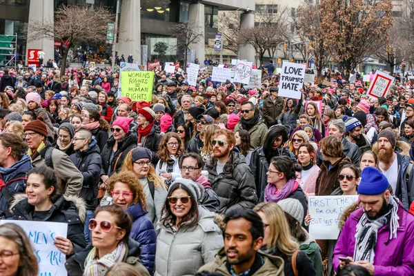 Toronto Ontario Canada Ιανουαριου 2018 Women March Defining Our Future — Φωτογραφία Αρχείου