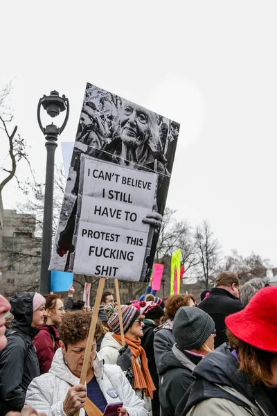 Toronto Ontario Canada January 2018 Women March Defining Our Future — Stock Photo, Image