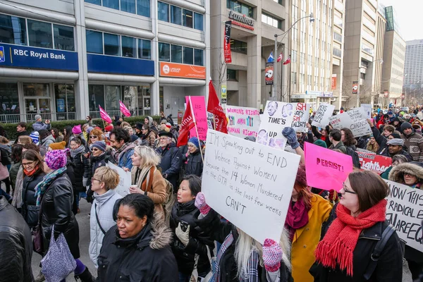 Toronto Ontario Kanada Června 2018 Ženský Březen Definování Náš Budoucnosti — Stock fotografie