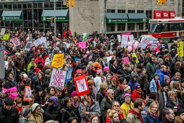 Toronto Ontario Canada Ιανουαριου 2018 Women March Defining Our Future — Φωτογραφία Αρχείου