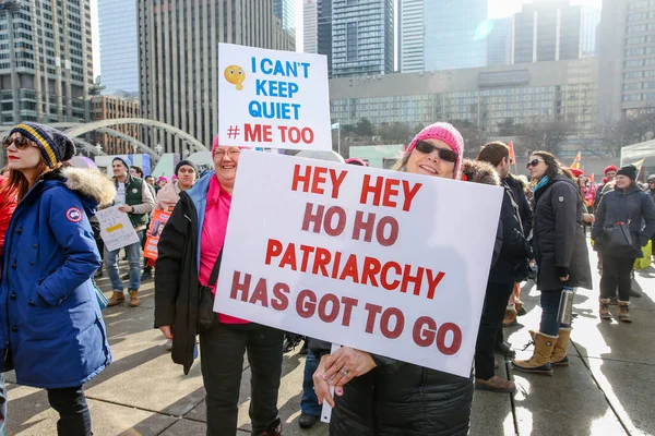 Toronto Ontario Canada January 2018 Women March Defining Our Future — Stock Photo, Image