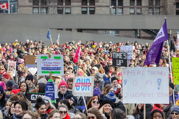 2018 Toronto Ontario Canada 2018 Woman March Defining Our Future — 스톡 사진