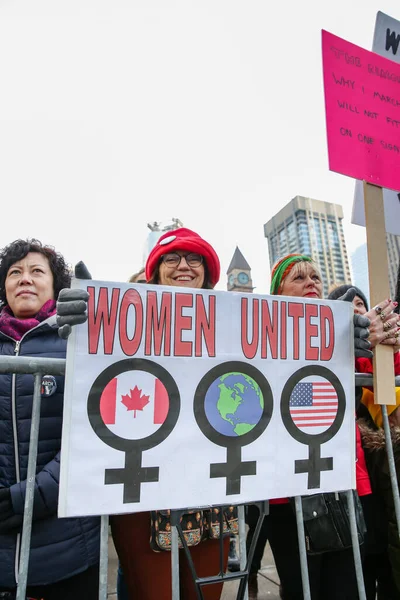 2018 Toronto Ontario Canada 2018 Woman March Defining Our Future — 스톡 사진