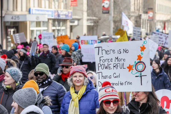 Toronto Ontario Kanada 2018 Június Női Március Jövőnk Meghatározása — Stock Fotó