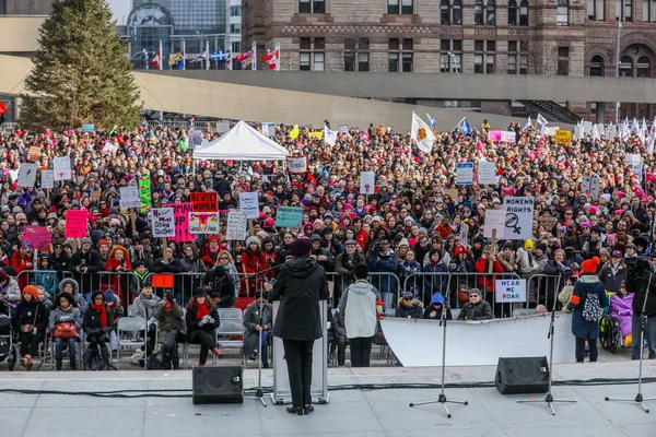 2018 Toronto Ontario Canada 2018 Woman March Defining Our Future — 스톡 사진