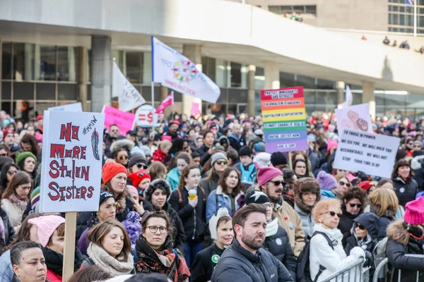 Toronto Ontario Canada Ιανουαριου 2018 Women March Defining Our Future — Φωτογραφία Αρχείου