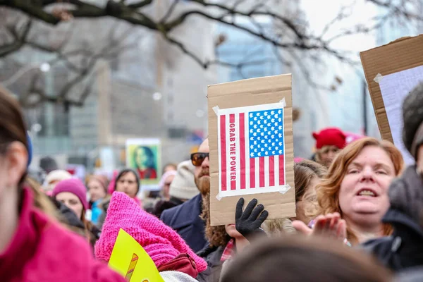 Toronto Ontario Kanada Januar 2018 Frauen März Auf Unsere Zukunft — Stockfoto