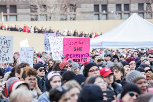 Toronto Ontario Canada January 2018 Women March Defining Our Future — стокове фото