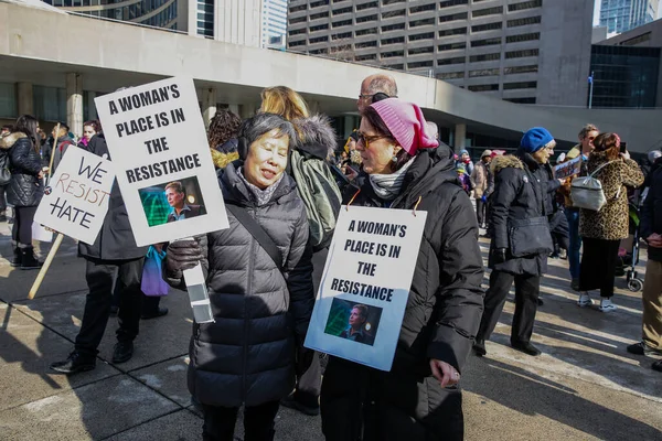 Toronto Ontario Canada January 2018 Women March Defining Our Future — Stock Photo, Image
