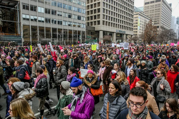 Toronto Ontario Kanada Januar 2018 Frauen März Auf Unsere Zukunft — Stockfoto