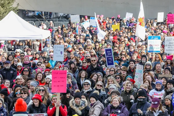 2018 Toronto Ontario Canada 2018 Woman March Defining Our Future — 스톡 사진