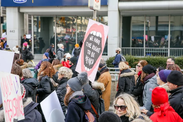 Toronto Ontario Kanada Června 2018 Ženský Březen Definování Náš Budoucnosti — Stock fotografie