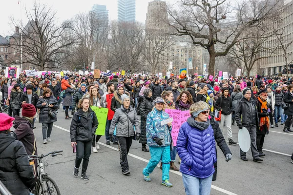 Toronto Ontario Canadá Enero 2018 Mujeres Marchan Definiendo Nuestro Futuro —  Fotos de Stock