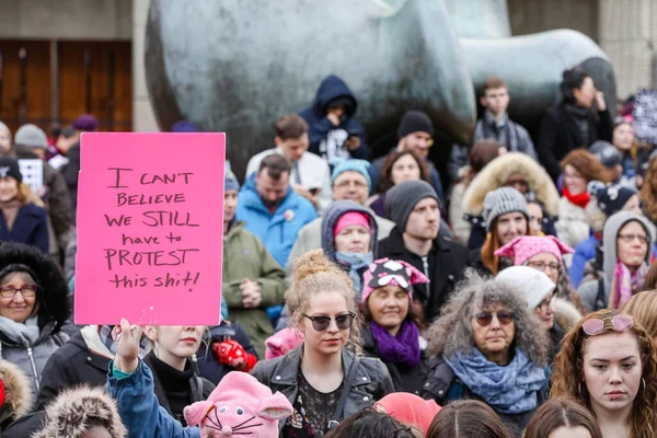 Toronto Ontario Canadá Enero 2018 Mujeres Marchan Definiendo Nuestro Futuro —  Fotos de Stock