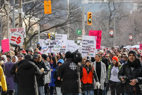 Torononto Ontario Canada Hazi Ran 2018 Kadinlarin Yürürümüzündürüzüz — Stok fotoğraf