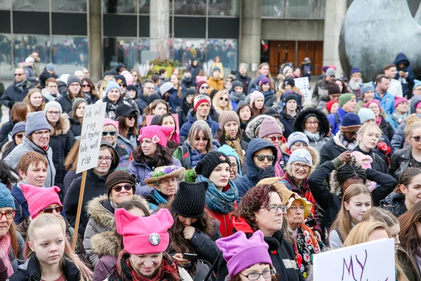 Toronto Ontario Canada Janeiro 2018 Mulheres Março Definição Nosso Futuro — Fotografia de Stock
