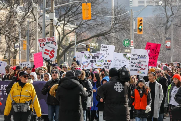 Torononto Ontario Canada Hazi Ran 2018 Kadinlarin Yürürümüzündürüzüz — Stok fotoğraf
