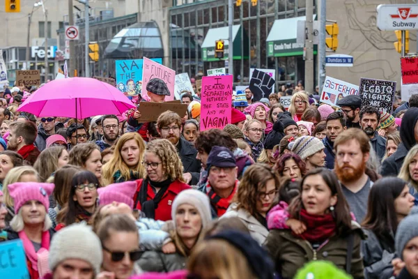 Torononto Ontario Canada Hazi Ran 2018 Kadinlarin Yürürümüzündürüzüz — Stok fotoğraf